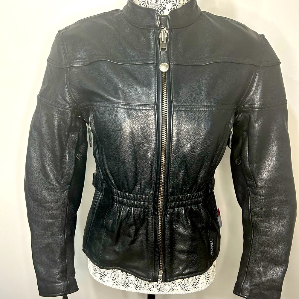 Motorcycle jacket genuine leather multi zipper high quality XPERT